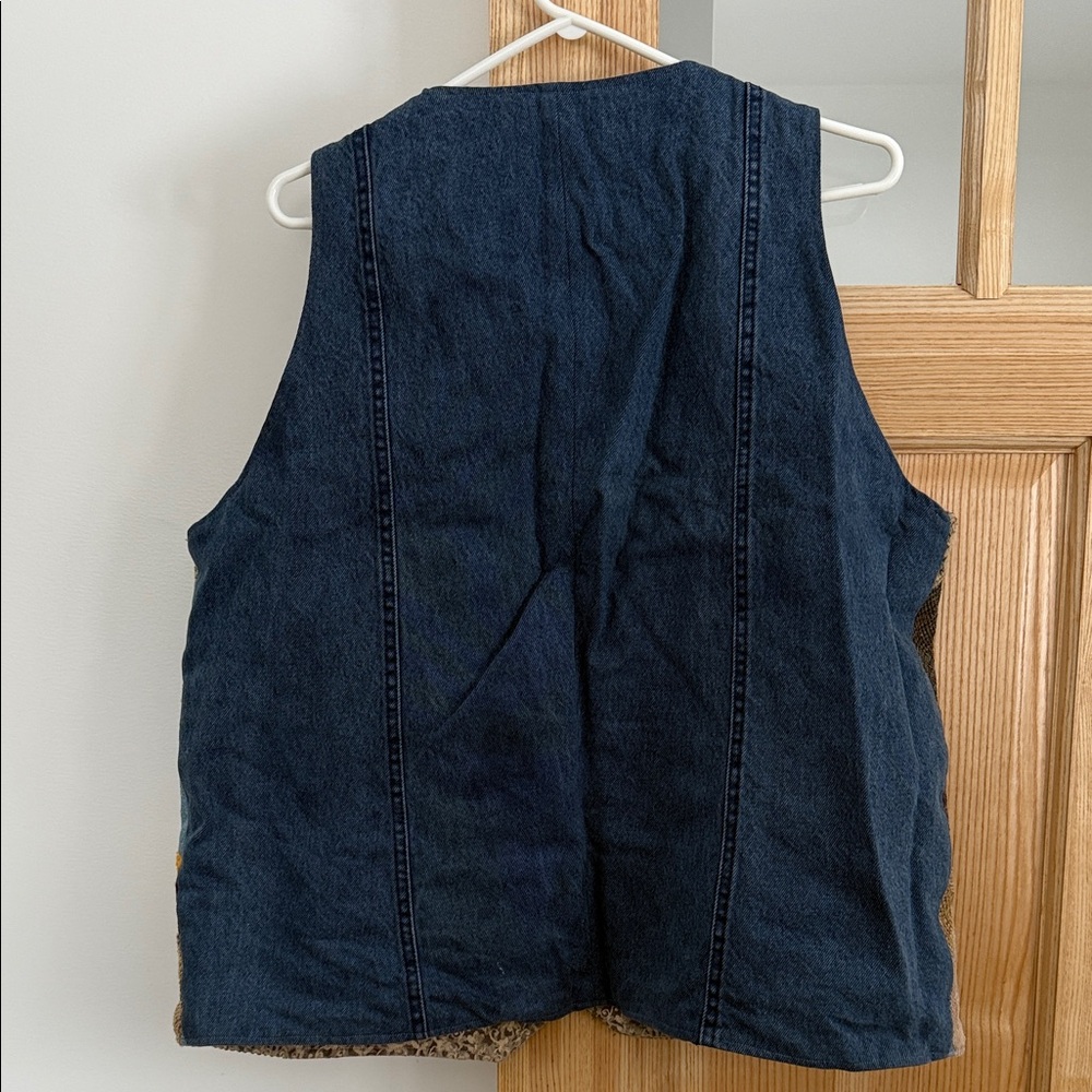 Reversible Patchwork Multicolor Vest - Picture 6 of 8